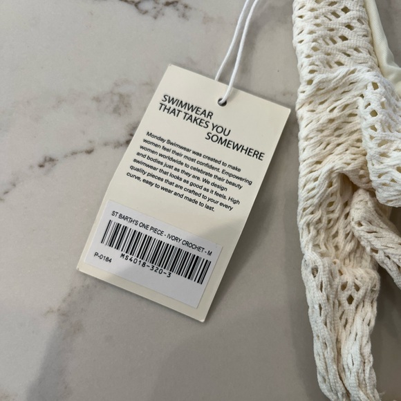 monday swimwear st barths ivory crochet swimsuit - Picture 2 of 3